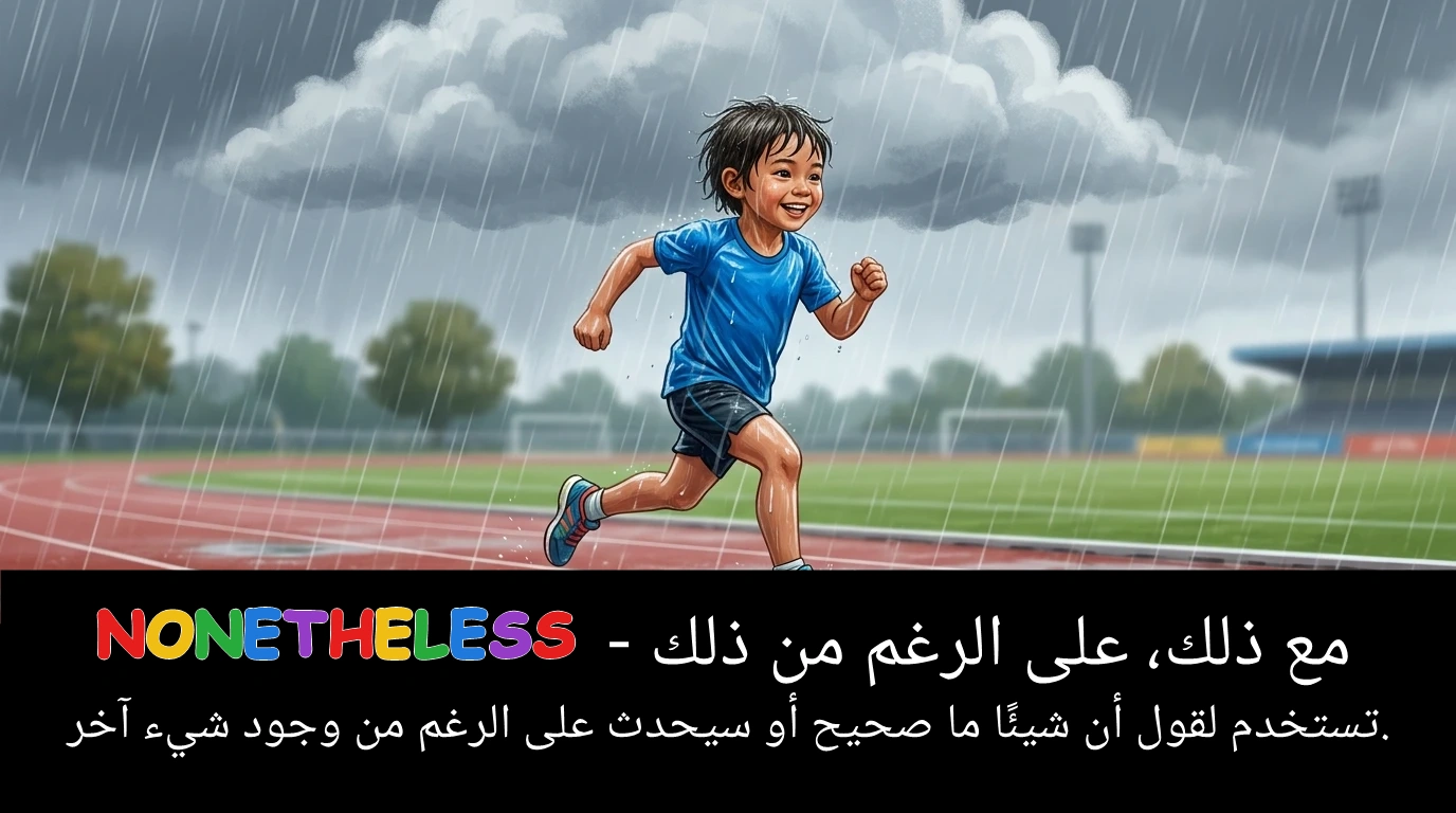 Arabic Illustration for nonetheless
